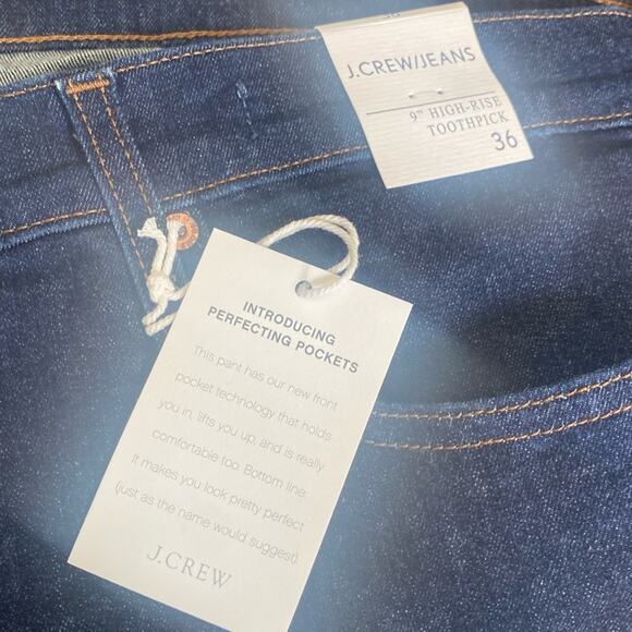 J. Crew Classic Rinse wash 9" mid-rise toothpick jean - Picture 6 of 13